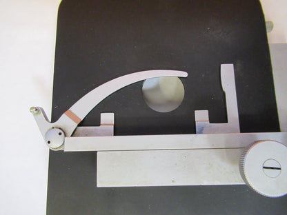 LEITZ WETZLAR STAGE XY TABLE MICROMETER MICROSCOPE PART AS PICTURED Y2-A-78