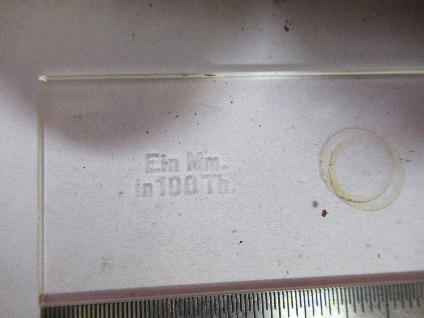 ANTIQUE CARL ZEISS CALIBRATION MICROMETER MICROSCOPE PART AS PICTURED F8-A-53