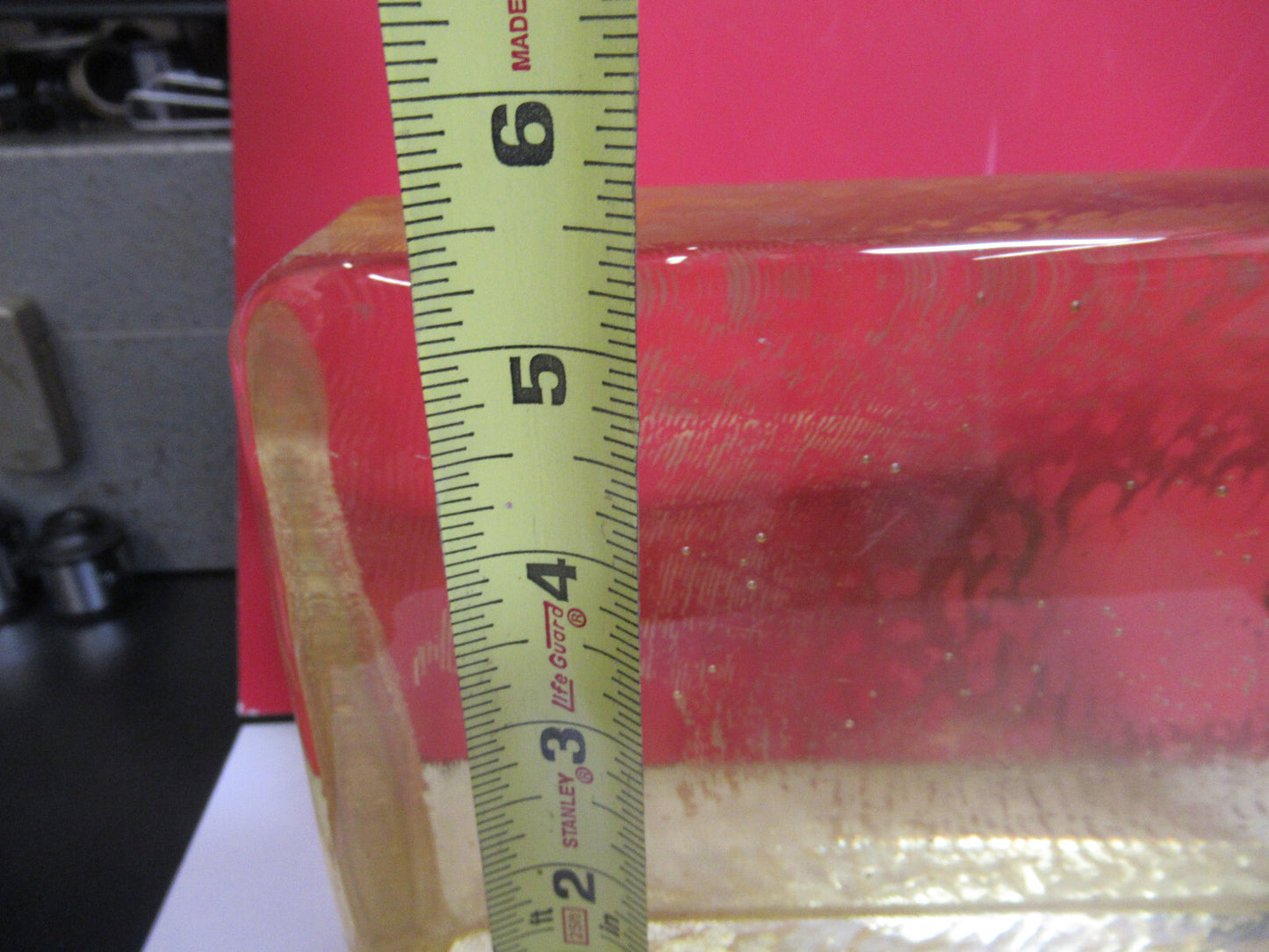 HUGE PIECE OF PHOSPHATE GLASS BLOCK as melted  VERY RARE AS PICTURED G4-A-11