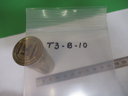 ANTIQUE BRASS EMPTY CARL ZEISS 2mm OBJECTIVE CANISTER MICROSCOPE PART T3-B-10