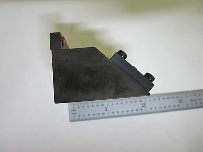 MICROSCOPE PART MOUNTED MIRROR [BRASS] ASSEMBLY OPTICS AS IS  BIN#U2-B-10