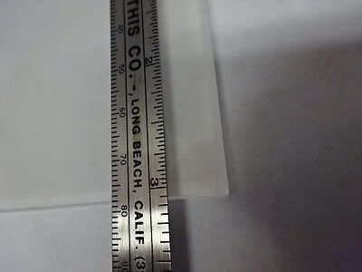 MICROSCOPE PART STAGE GLASS DULL & POLISHED SIDES OPTICS #83-05