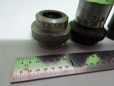 LOT 4 EA MICROSCOPE OBJECTIVES LENSES ASSORTED OPTICS #W1-05