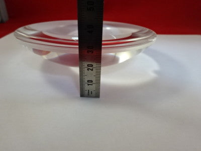 Optical Large Convex Lens [chip on edge] Optics AS IS