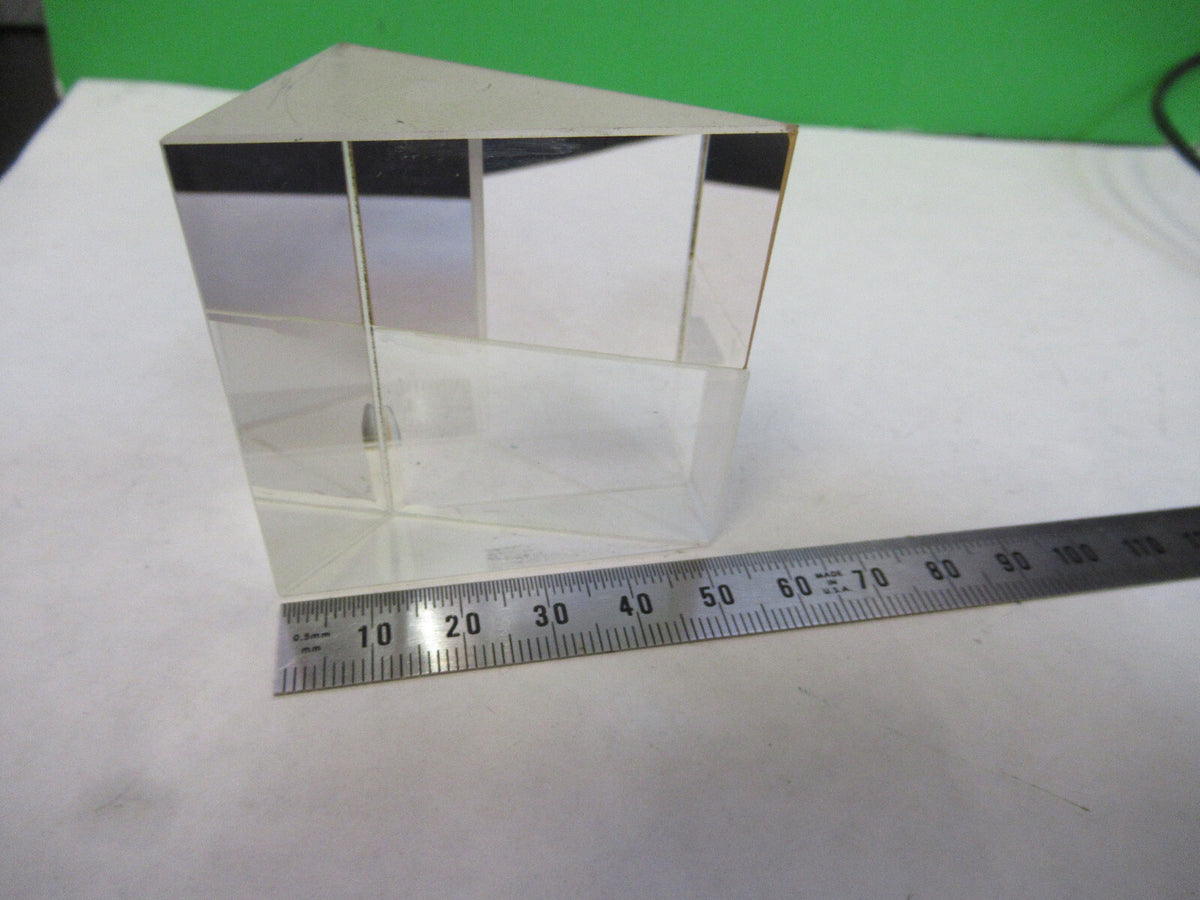 ZEISS GERMANY GLASS PRISM SPLITTER OPTICS MICROSCOPE PART AS PICTURED S7-A-52