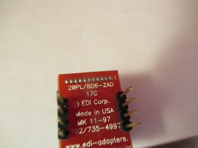 20PL/8D6-ZAD Edi-adapters 17C Tester Fixture Chip Component
