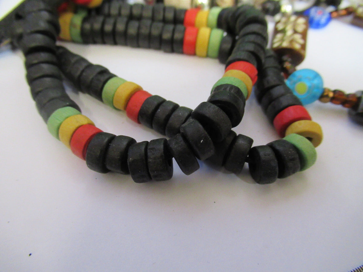 LOT JEWELRY FANTASY HANDMADE WRISTBAND NECKLACE ETC AS PICTURED X4-A-66