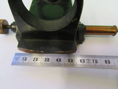 Antique Brass Stage Holder Unknown Rare Collimator Part