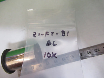 BAUSCH LOMB  EYEPIECE ANTIQUE 10X STEREO OPTICS MICROSCOPE PART Z1-FT-81