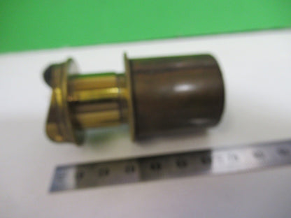 ANTIQUE BRASS OCULAR EYEPIECE LENS COLLINS LONDON UK MICROSCOPE PART X3-B-15