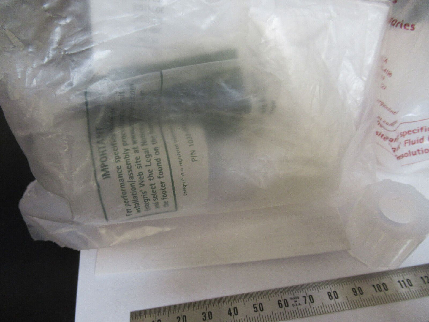 ENTEGRIS FLUOROWARE LOT TEFLON FITTINGS PARTS AS PICTURED  &81-B-17