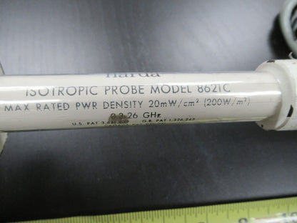 NARDA ISOTROPIC PROBE ANTENNA 0.3-26 GHz 8621C EMI TEST AS PICTURED #B3-B-53