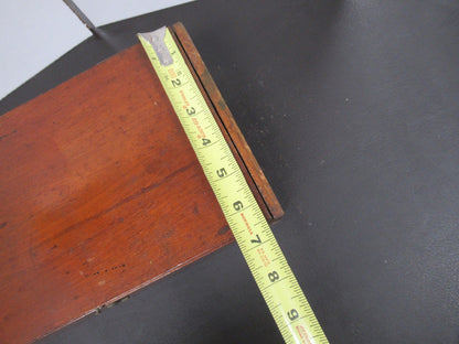 ANTIQUE WOOD CABINET EMPTY TIGHE MICHIGAN MICROSCOPE PART ta-5