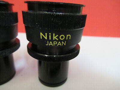 PAIR NIKON CFW 10X JAPAN EYEPIECE MICROSCOPE PART AS PICTURED &B6-A-40