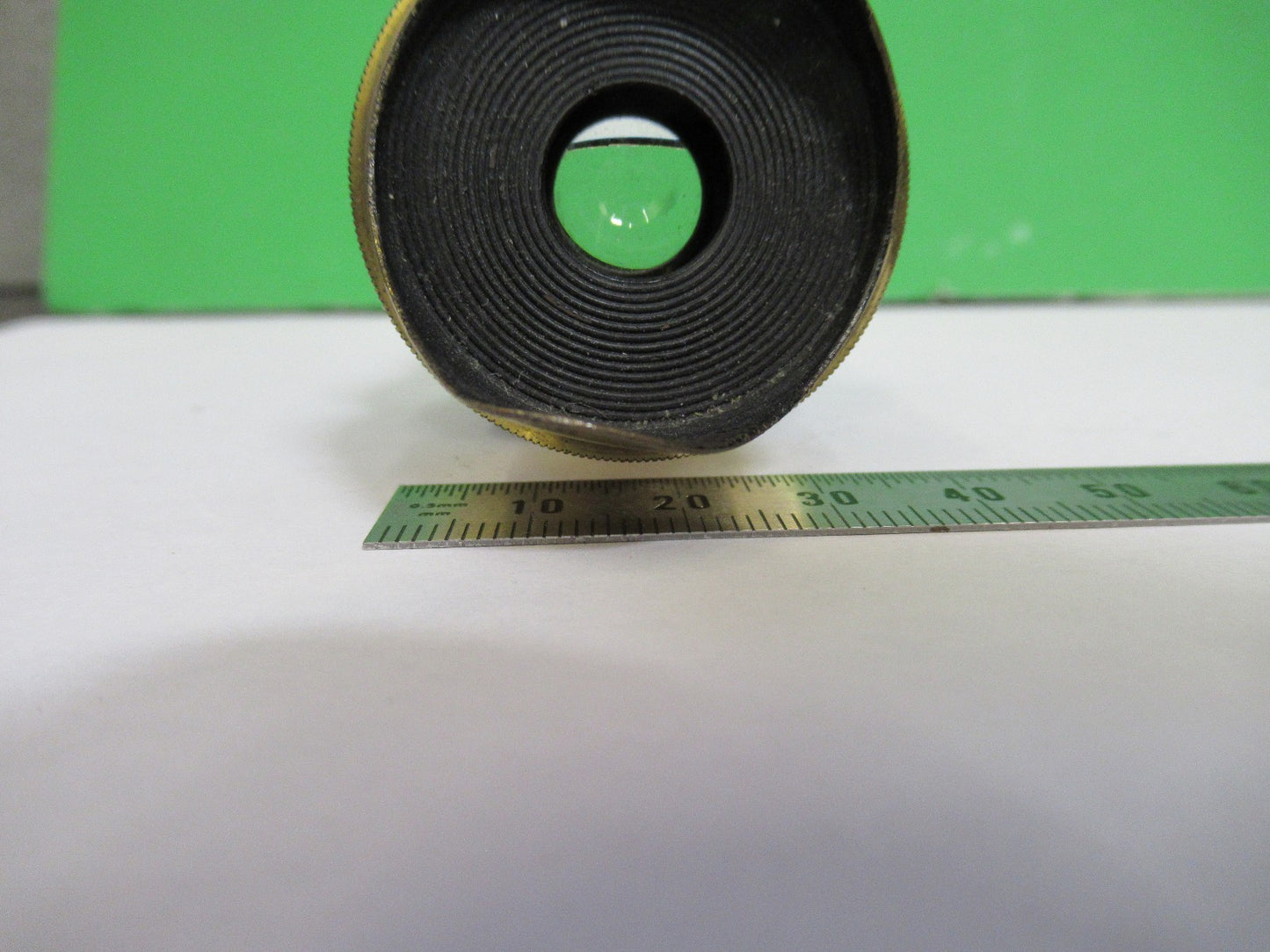 ANTIQUE BRASS OCULAR EYEPIECE LENS COLLINS LONDON UK MICROSCOPE PART X3-B-13