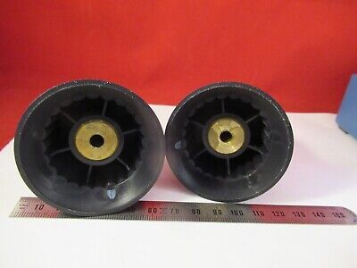 LEICA LEITZ DMRB LOT SET of KNOBS MICROSCOPE PART AS PICTURED #10-A-93