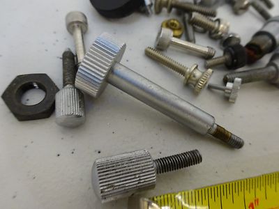 MIKROSKOP-TEILE LOT SCHRAUBEN KNÖPFE ETC WIE IST BIN#P4-B-49