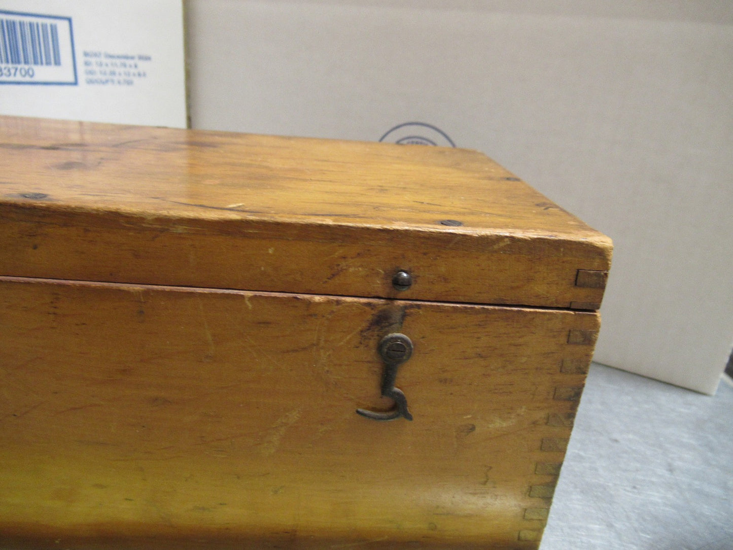 ANTIQUE WOOD CONTAINER EMPTY OLD GERMAN SCOPE  MICROSCOPE PART AS PICTURED TA-5
