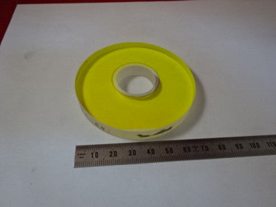 COHERENT OPTICAL FLAT FUSED SILICA 3" DIA DICHROIC MIRROR DONUT OPTICS &6-A-29A