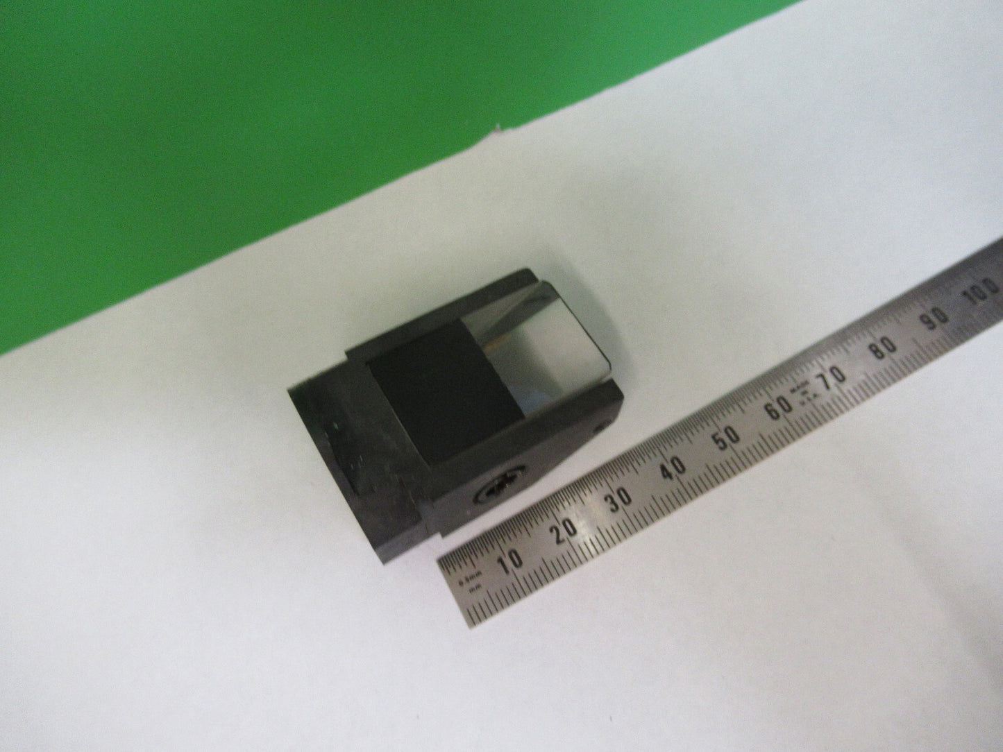 ANTIQUE BAUSCH LOMB OPTICS GLASS PRISM MICROSCOPE PART AS PICTURED #G5-A-110