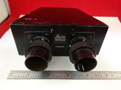 MICROSCOPE PART LEITZ WETZLAR GERMANY HEAD OPTICS AS IS #AH-03