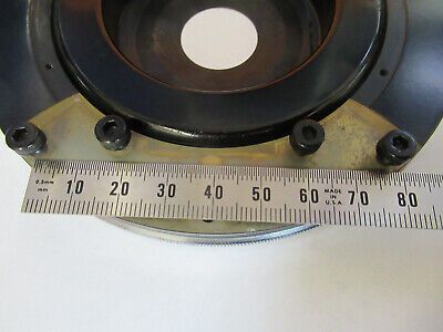 ANTIQUE LEITZ WETZLAR ROTABLE POLARIZATION MICROSCOPE STAGE AS PICTURED #P4-B-14