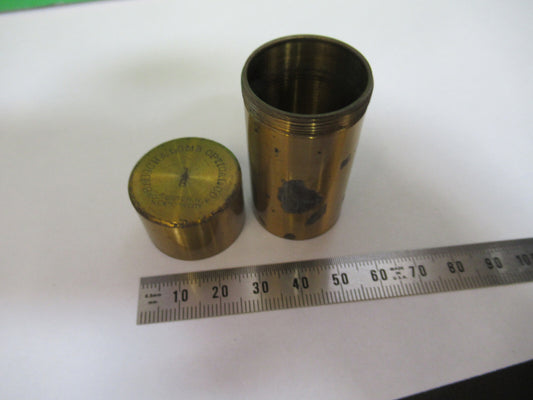 Microscope Part Bausch & Lomb Antique Objective Canister