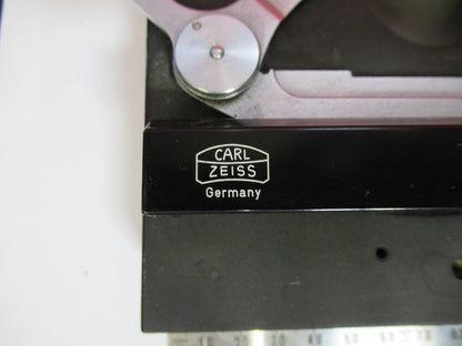 ZEISS GERMANY STAGE TABLE  XY MICROSCOPE PART AS PICTURED S9-FT-89