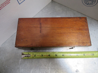 ANTIQUE WOOD CONTAINER EMPTY VERY OLD UK SCOPE  MICROSCOPE PART AS PICTURED TA-5