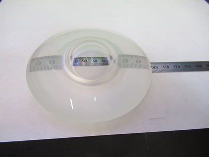 WEIRD HUGE LENS OPTICAL BK7 CONVEX CONCAVE MIL SPEC  OPTICS  AS PICTURED S1-B-08