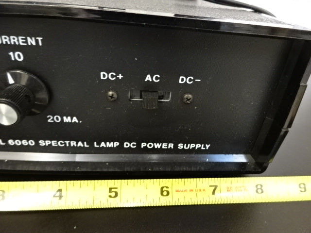 Optical Oriel 6060 Spectral Lamp DC Power Supply with Lamp
