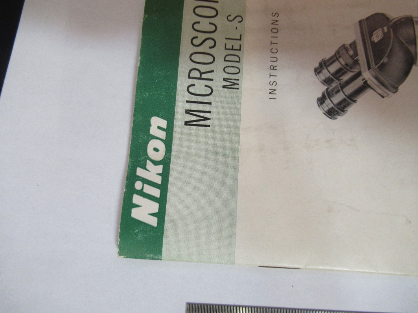 ANTIQUE NIKON KOGAKU BOOKLET INSTRUCTIONS 1963 MICROSCOPE PART AS PIC V7-A-17