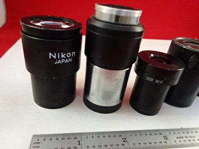 FOR PARTS MICROSCOPE PART LOT EYEPIECES OCULAR OPTICS AS IS BIN#T1-B-09