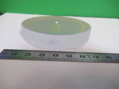 OPTICAL FLAT HOLED COATED FUSED SILICA PRO ZYGO LASER OPTICS AS PICTURED 98-A-08