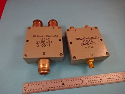 MINI CIRCUITS SPLITTER LOT ZAPD-21 MICROWAVE RF FREQUENCY AS IS #19-A-19