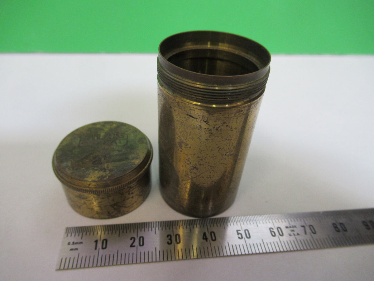 MICROSCOPE PART CARL ZEISS ANTIQUE OBJECTIVE CANISTER AS PICTURED &H3-A-43