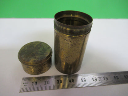MICROSCOPE PART CARL ZEISS ANTIQUE OBJECTIVE CANISTER AS PICTURED &H3-A-43