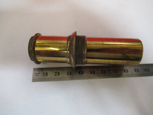 Rare Antique Brass Eyepiece Ocular Lens Microscope Part