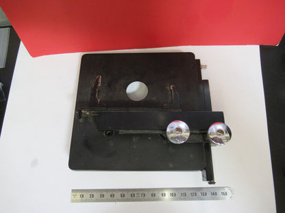 ANTIQUE SPENCER XY STAGE TABLE AMERICAN OPTICS MICROSCOPE PART AS PIC V7-A-40