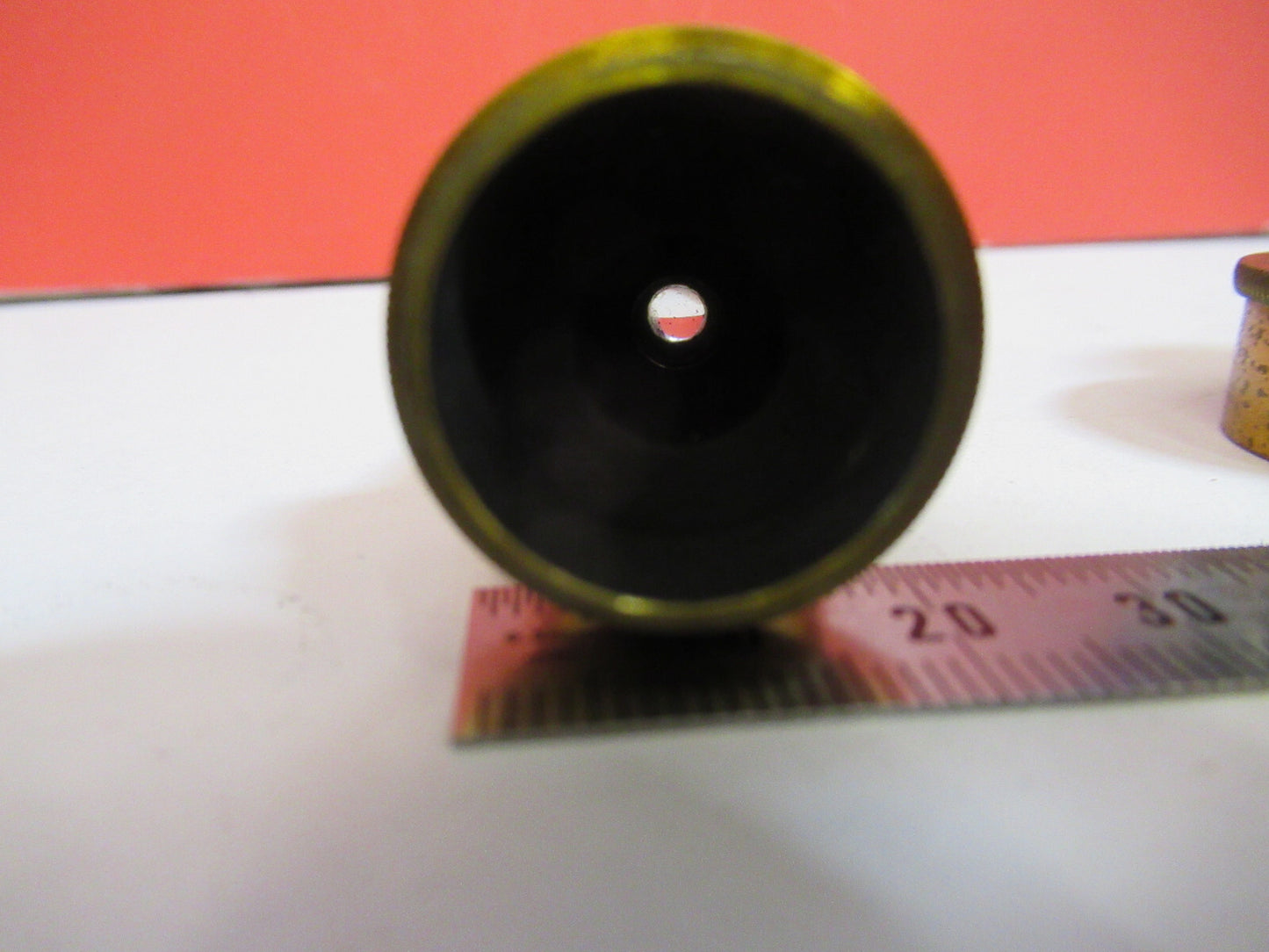 ANTIQUE BRASS RJ BECK LONDON "1/12" OBJECTIVE MICROSCOPE AS PICTURED &F8-A-85