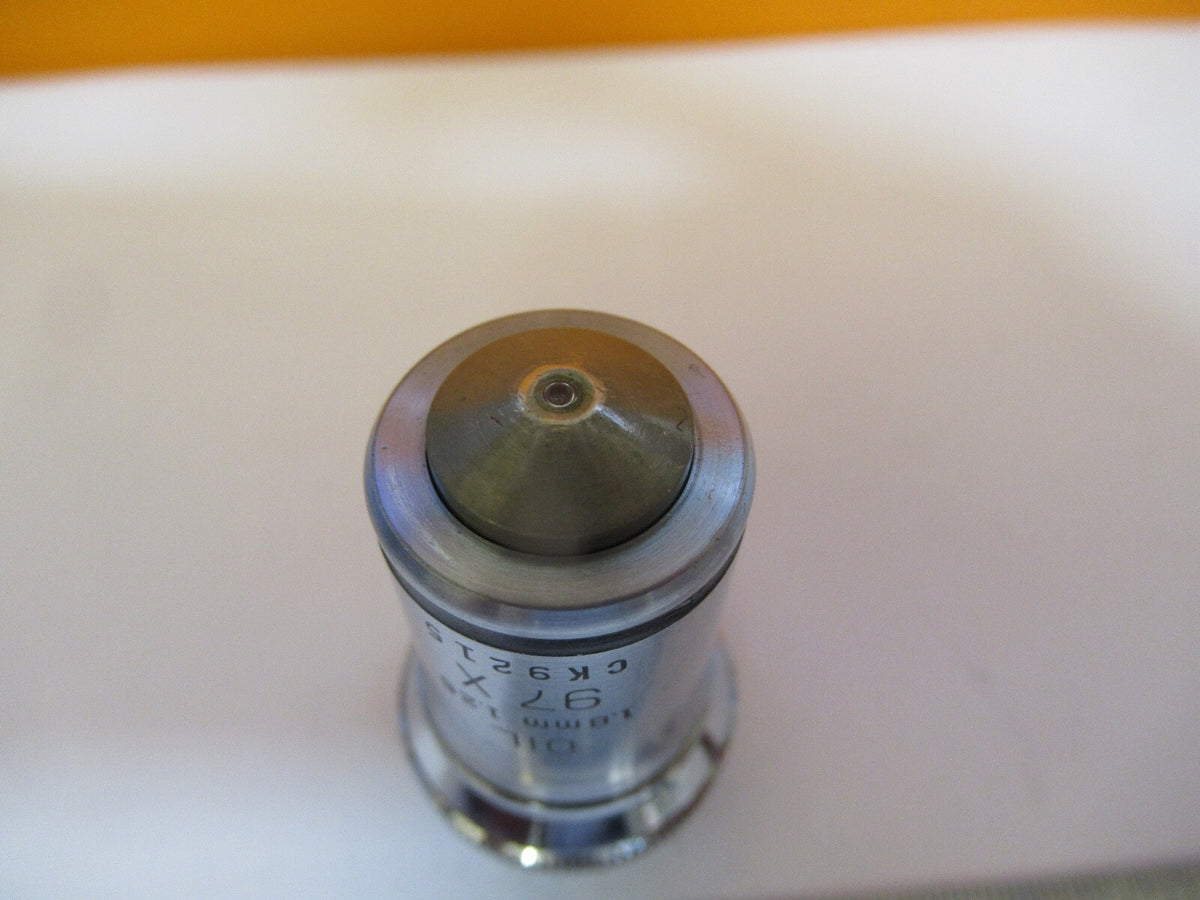 BAUSCH LOMB 97X 1.8mm OBJECTIVE LENS OPTICS MICROSCOPE PART as pictured &A2-A-34