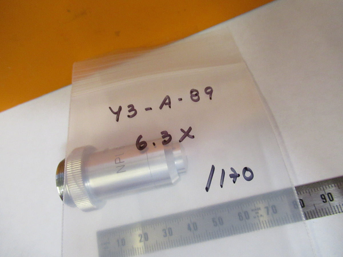LEITZ WETZLAR 6.3X /170 OBJECTIVE LENS OPTIC MICROSCOPE PART AS PICTURED Y3-A-89