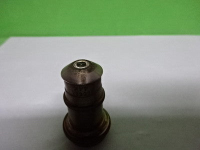 MICROSCOPE PART OBJECTIVE VINTAGE BRASS SPENCER 44X OPTICS AS IS #B2-M-16