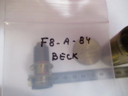 Antique Brass Rj Beck London "2/3" Objective Microscope