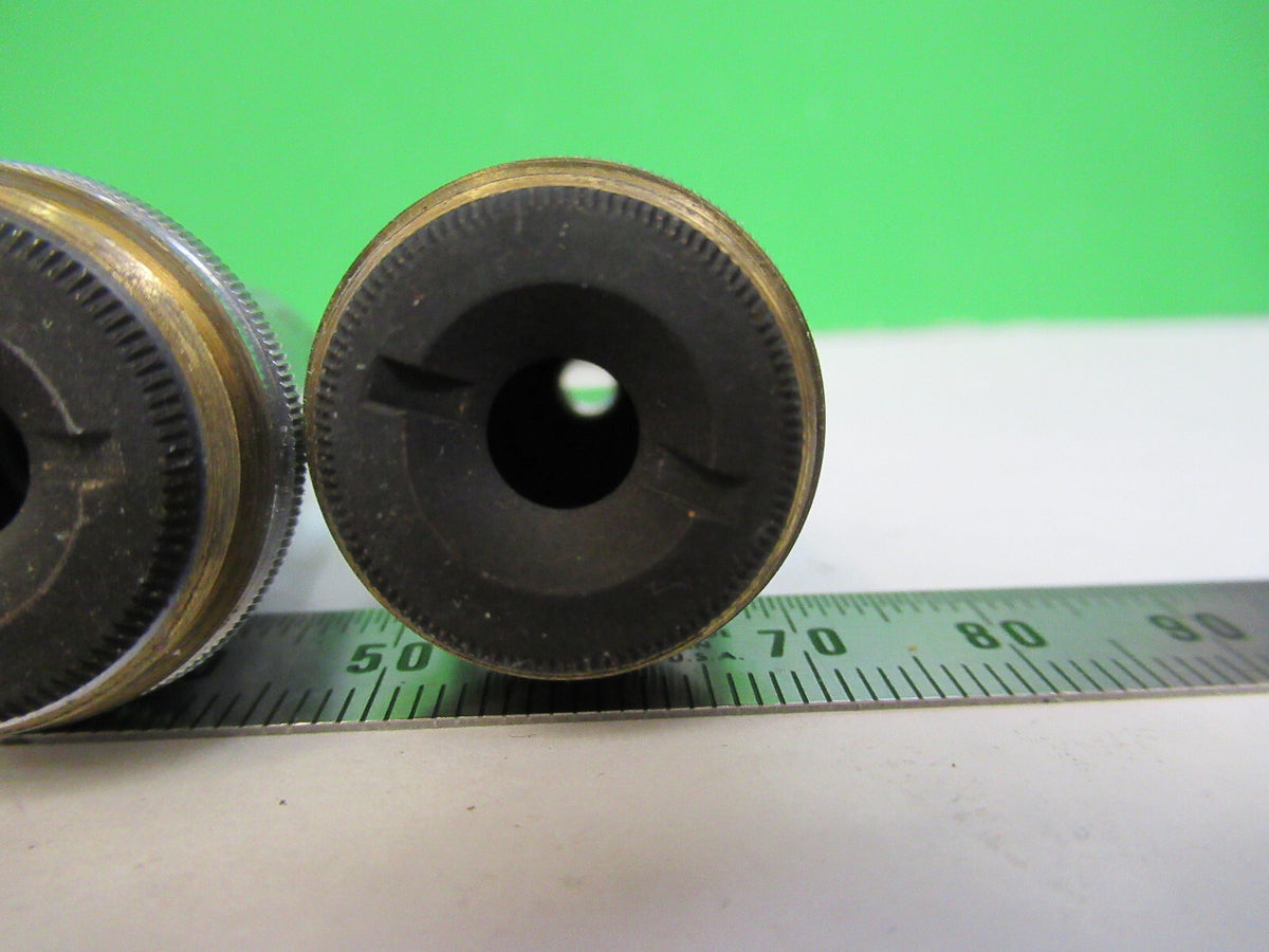 SPENCER 10X 44X 95X OBJECTIVE LOT MICROSCOPE PART OPTICS AS PICTURED X9-B-77