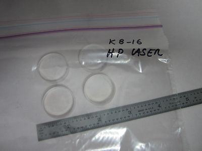 Lot 4 Ea Optical Coated Lenses from HP Helium Neon Laser Optics
