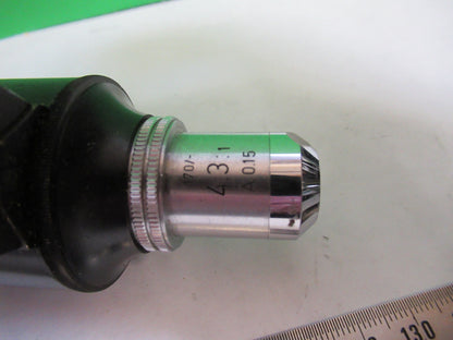 AMERICAN OPTICS AO TUBUS + OBJECTIVE LEITZ 4.3X MICROSCOPE PART AS PIC S1-B-84