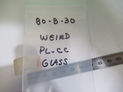OPTICAL  WEIRD LENS PLANO CONCAVE TOOL GLASS OPTICS AS PICTURED 80-B-30