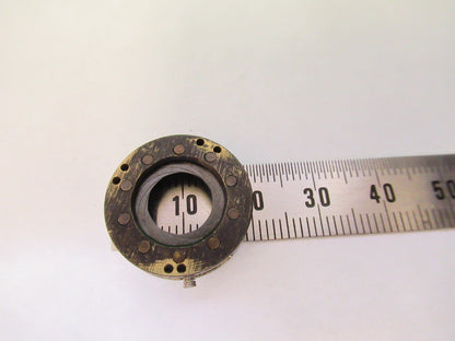 OPTICAL  IRIS DIAPHRAGM in Brass OPTICS MICROSCOPE PART AS PICTURED U8-A-68
