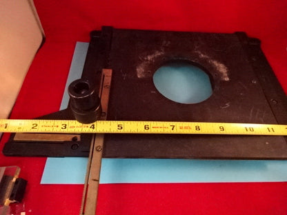 LEITZ GERMANY STAGE TABLE MICROMETER [rough] MICROSCOPE PART OPTICS &TC-4-C
